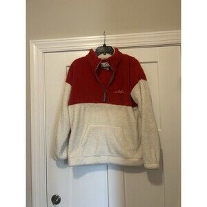 Summit NC State Wolfpack Women’s Medium Sherpa Quarter Zip Pullover Red White
